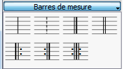 Palette Barres de mesure