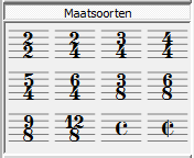 Time Signature palette