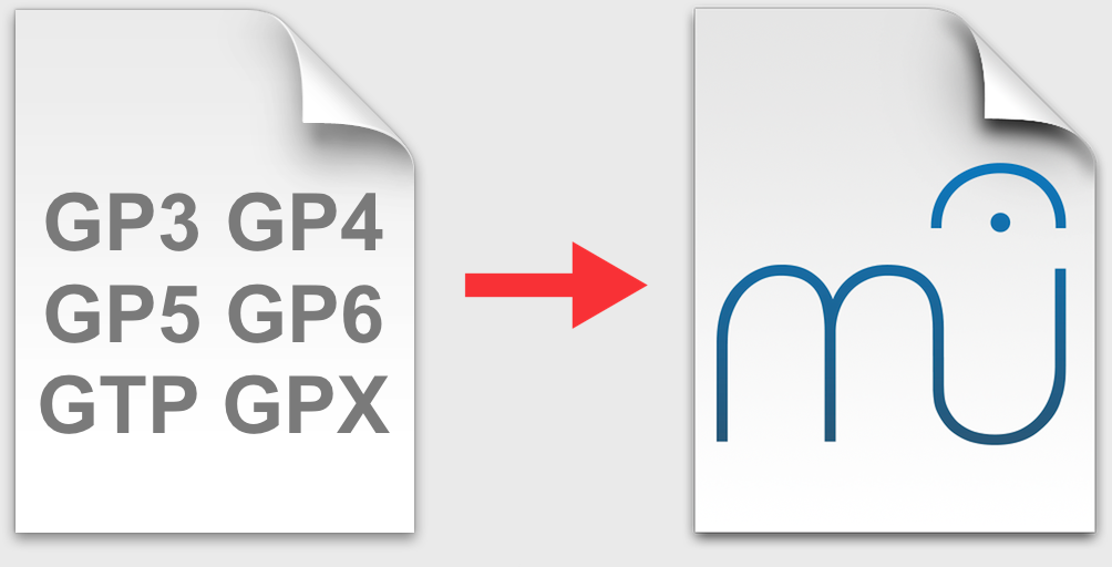 Guitar Pro and MuseScore file icons