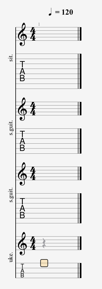 Scale TAB clef with the number of lines in a staff ? | MuseScore