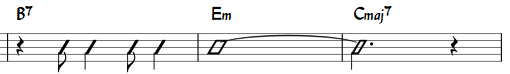 Rhythmic slash notation