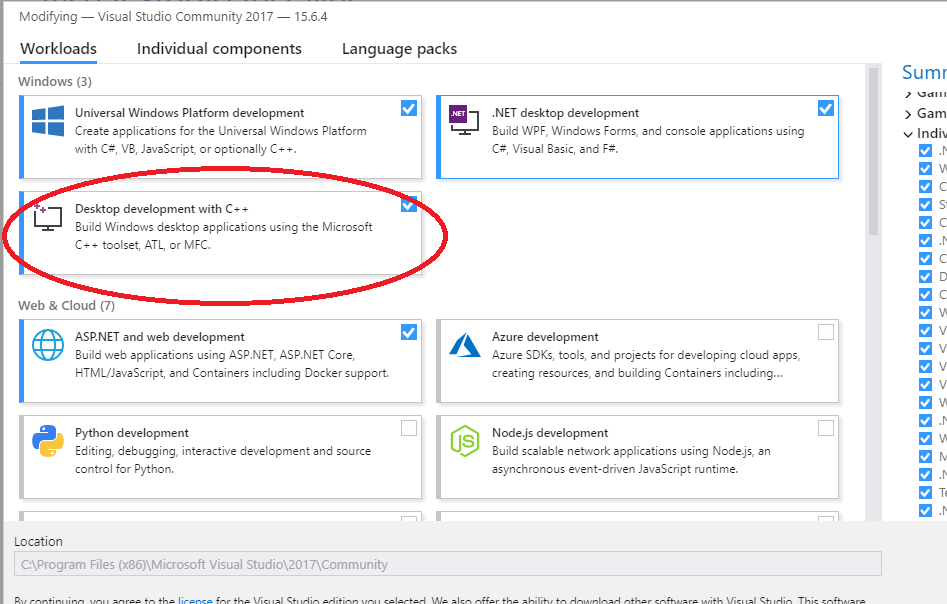 microsoft visual studio 2017 compiler version