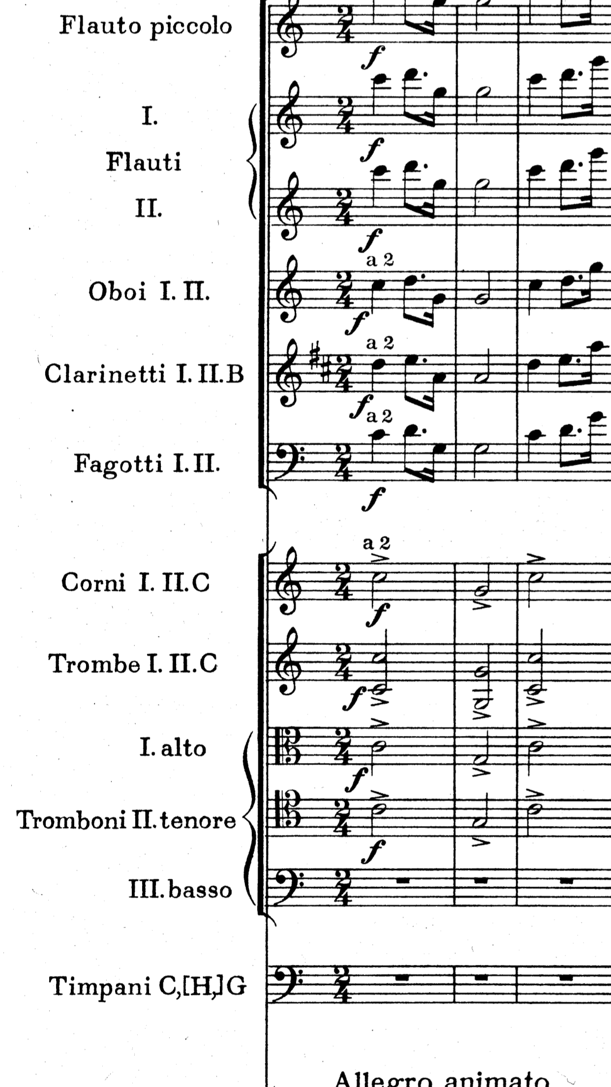 French Horn Transposition Chart