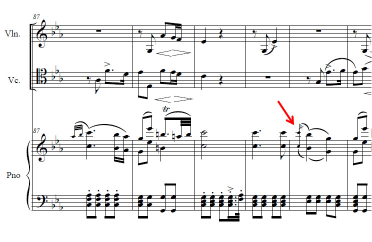 musescore first ending
