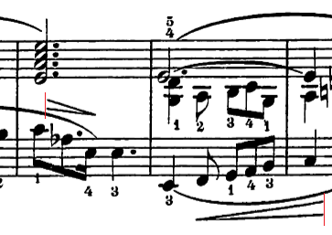 Vertically Aligned Diagonal Hairpin Heads | MuseScore