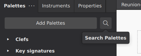 Search palettes—step 1