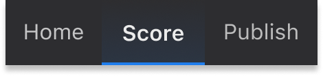 Score tab