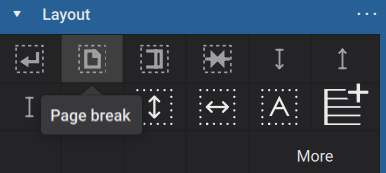 Page break icon