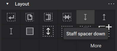 Staff spacer icon