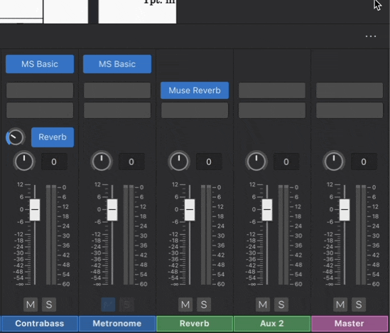 Mixer  MuseScore