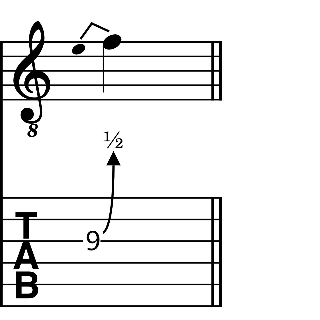 Image of a grace note bend