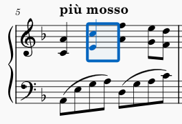 Range Selection of a chord