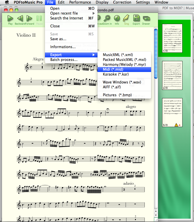 convert pdf music sheet to midi free