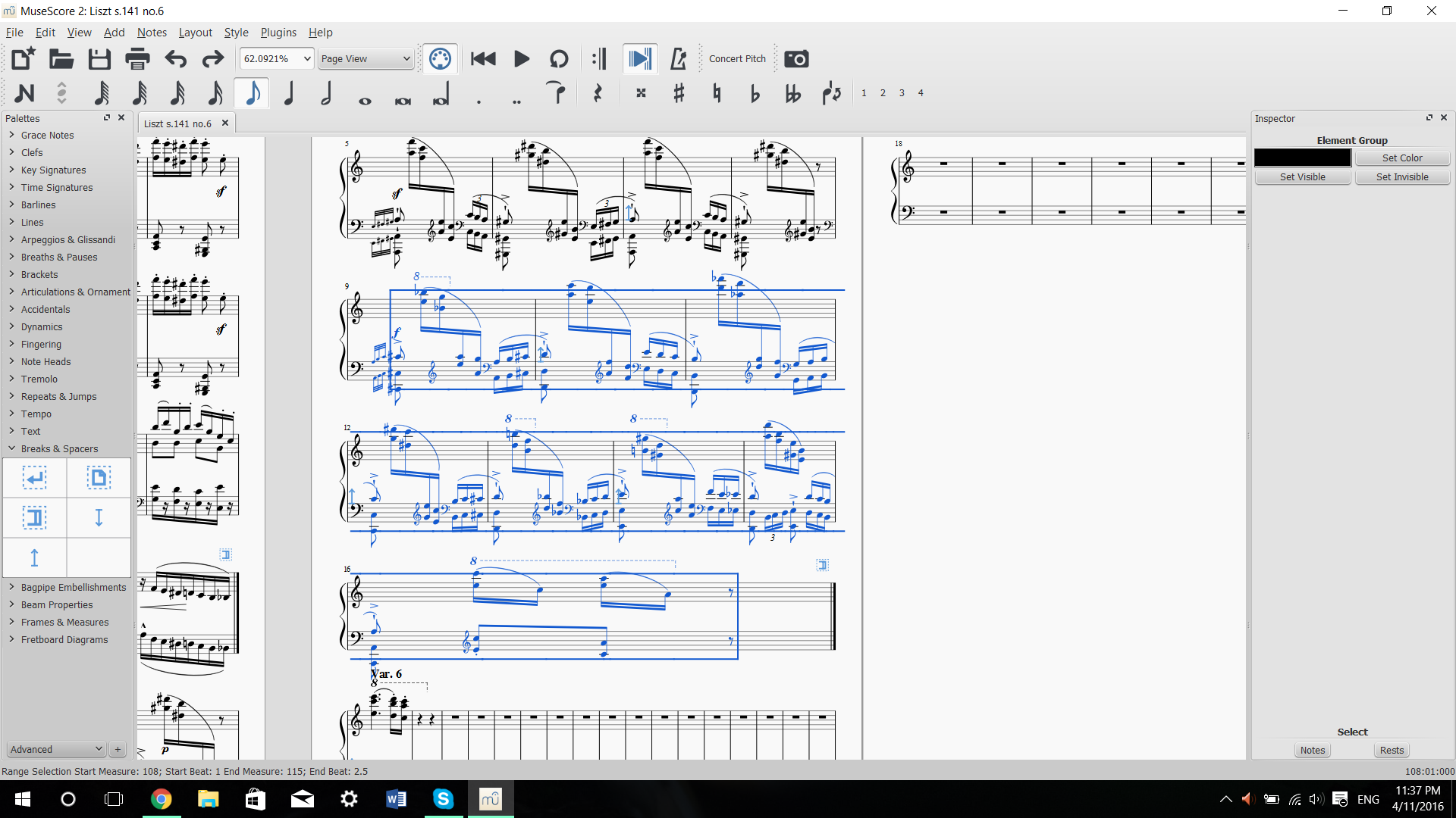 musescore pickup measure