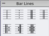 Bar Line palette