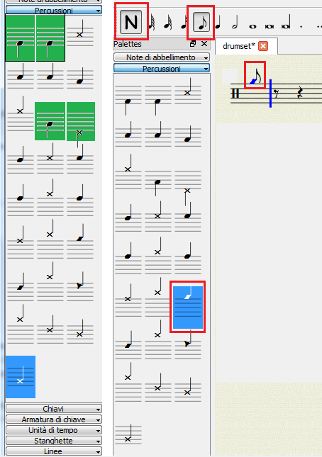 How to write drum music on musescore