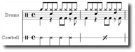 Sample Drum Notation