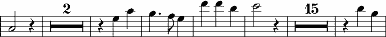 Multi-measure rest