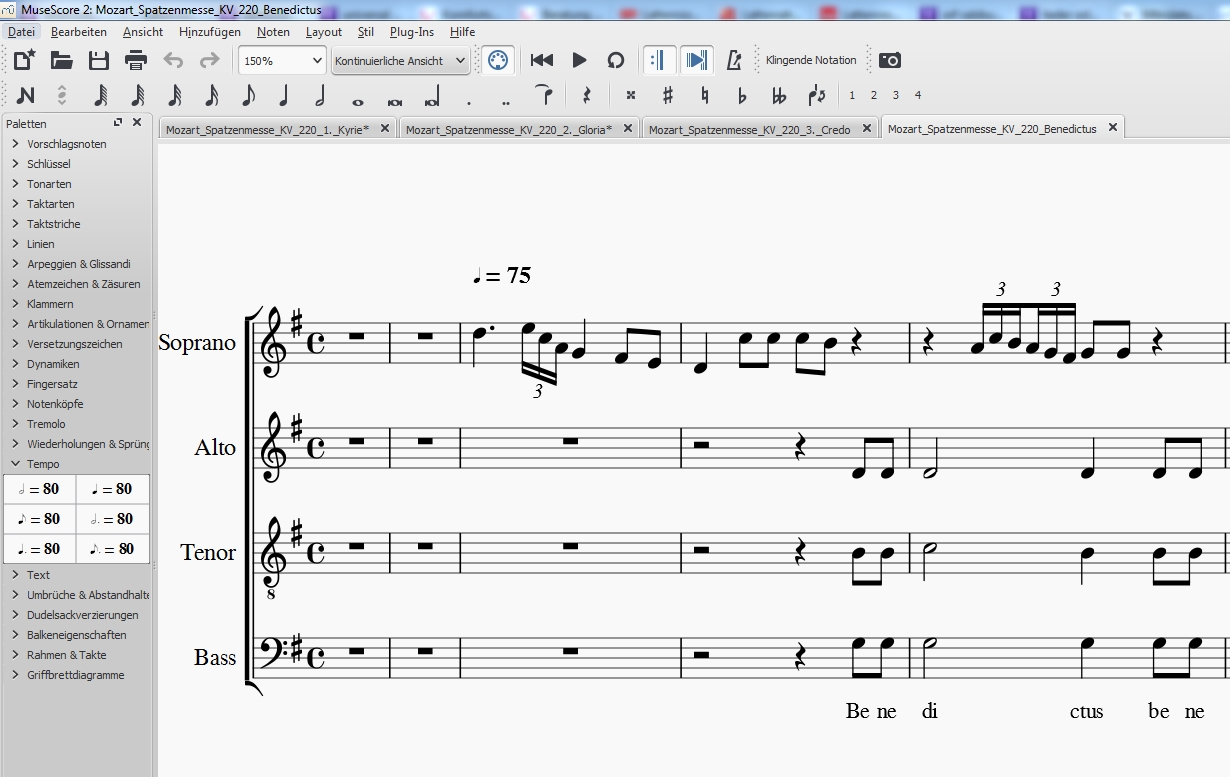 how do I get in Tempo i.e. andante and not only Note=80 | MuseScore