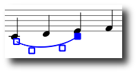 Three-note slur