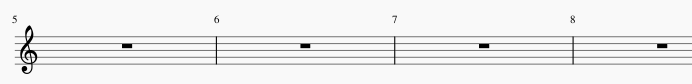 delete measures in musescore