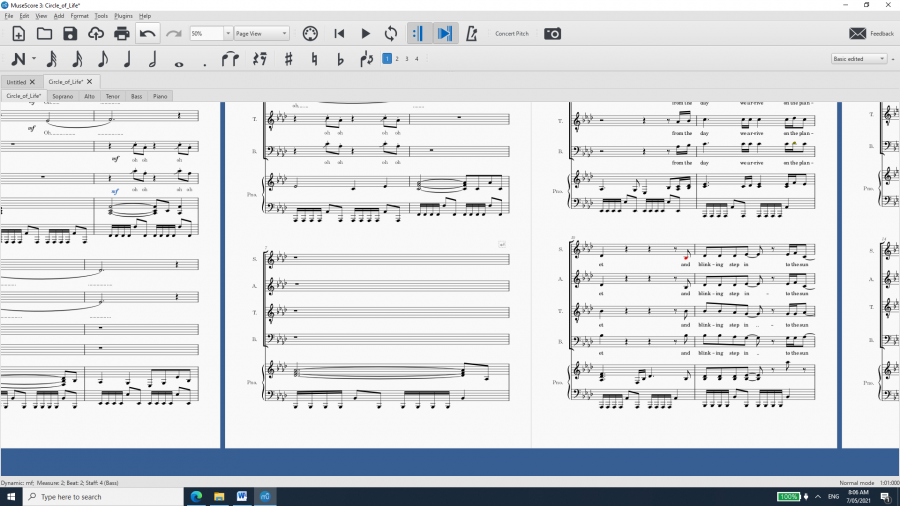 delete measures in musescore