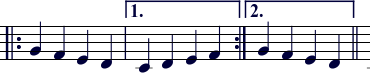 Sample first and second endings