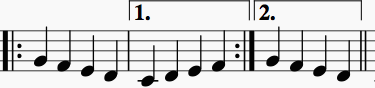 Sample first and second endings